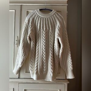 BNWOT: Creamy White Cable Knit Sweater